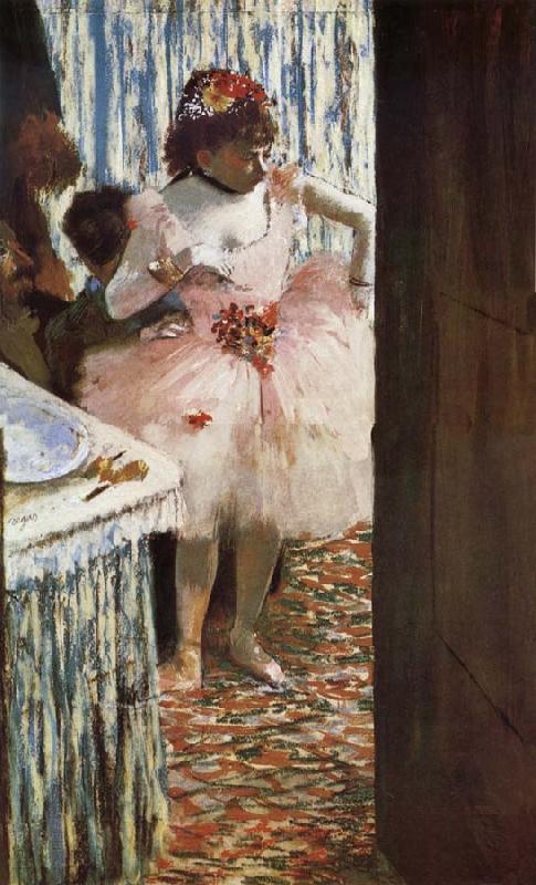 Edgar Degas The actress in the tiring room oil painting picture